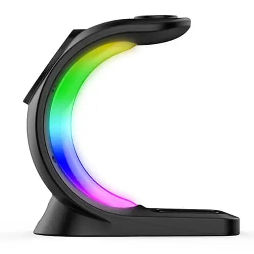 T17 3 in 1 Magnetic Wireless Charger with RGB Light