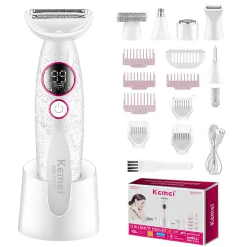 Kemei Km-7101 11 in 1 Lady Beauty tools grooming Kit